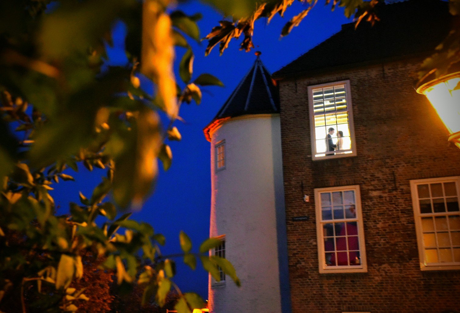 Die Commanderie van Sint Jan in Nijmegen am Abend